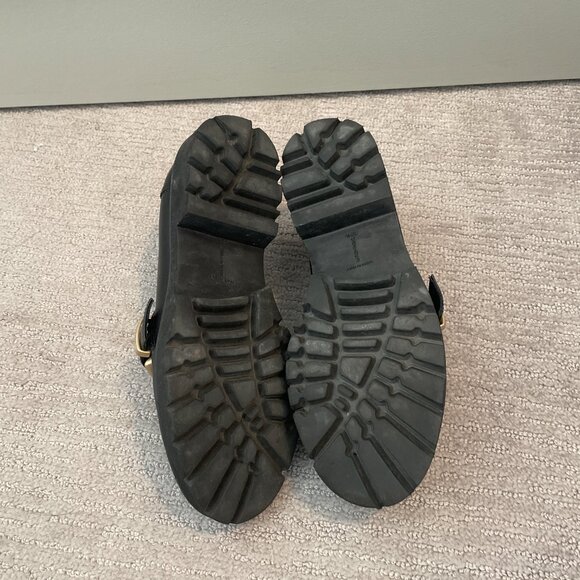 Marion Parke Corinne Lug Sole Loafers Black Size 38.5 - Picture 4 of 5